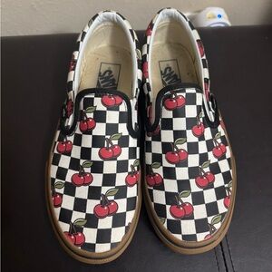Slip on Cherry checker Women's vans